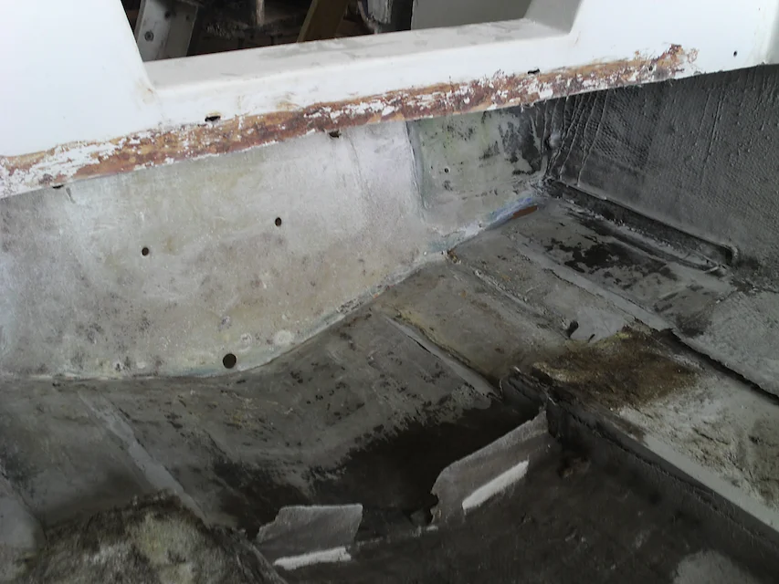 Nuevo sándwich con fibra de vidrio instalada