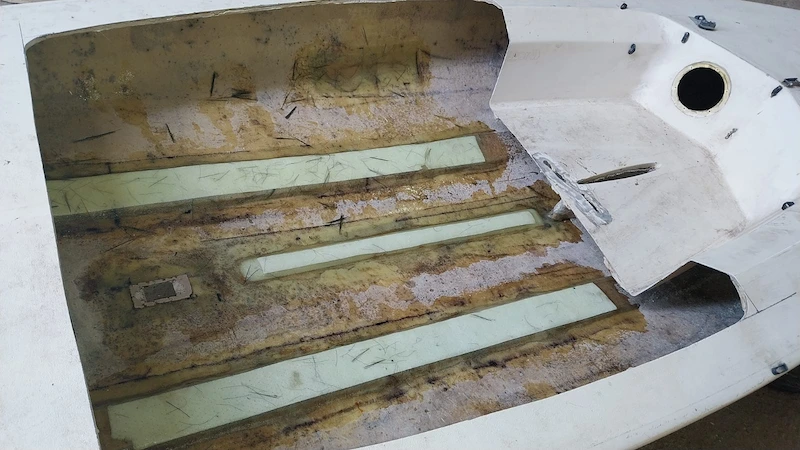 Reparación de refuerzos y sellado